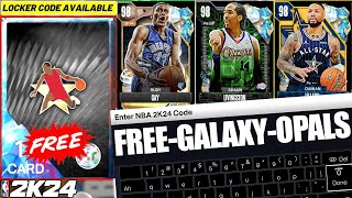 Hurry and Use the New Locker Codes for Guaranteed Free Galaxy Opal and More Opals! NBA 2K24 MyTeam