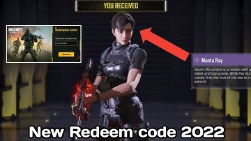 codm New Redeem code | codm Redeem code 2022 | call of duty mobile Redeem code 2022 Garena