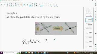 Geometry Notes - Use Postulates and Diagrams