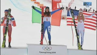 Olimpiadi di PyeongChang, Sofia Goggia è medaglia d'oro nella discesa libera