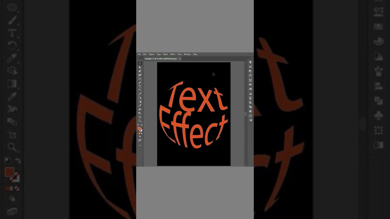 Warp Text into Shapes with Adobe Illustrator 