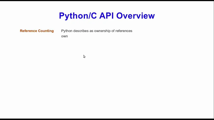 Python/C API Introduction