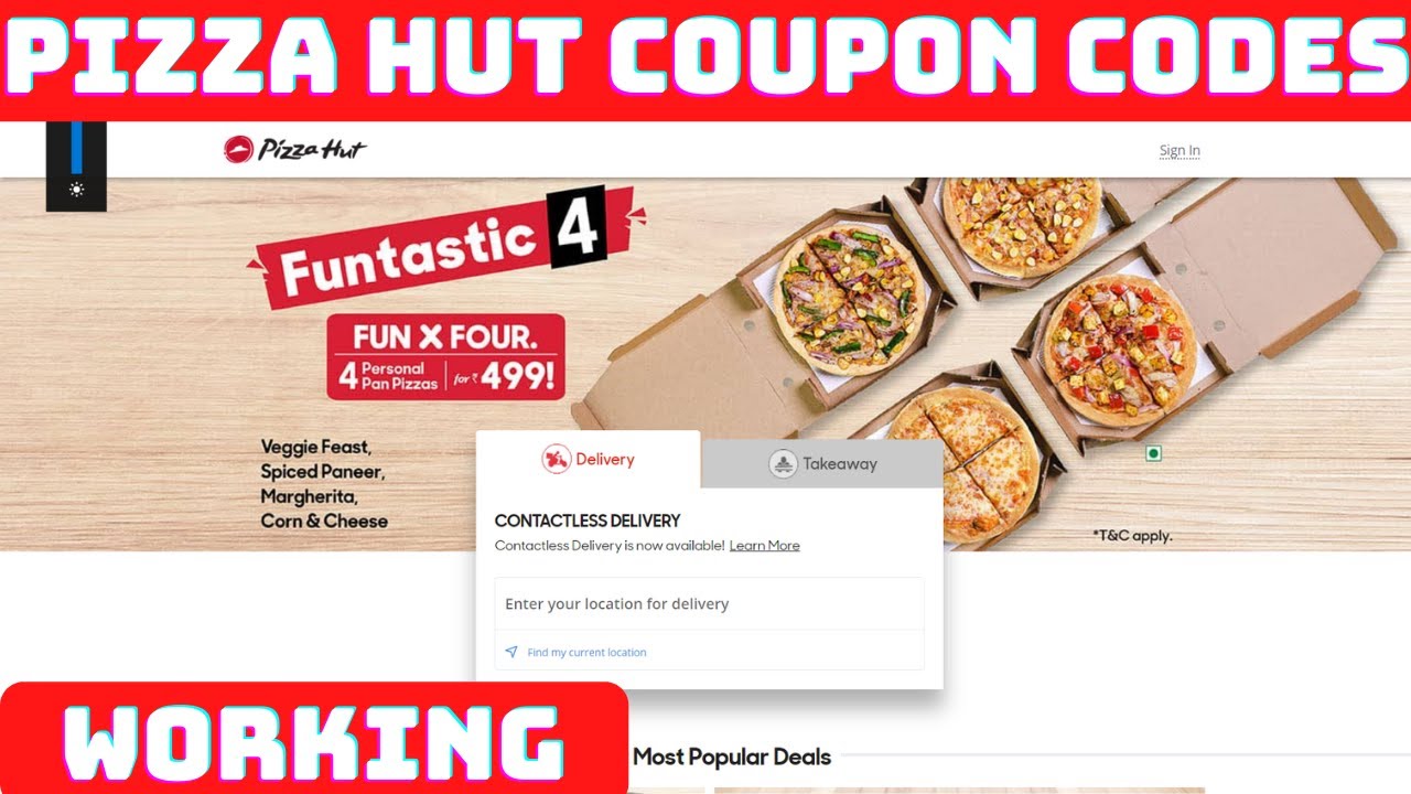 Coupon Code for Pizza Hut Pizza Hut Coupons for Online Delivery