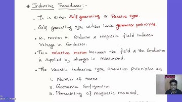 Unit 5 Measurement and Instrumentation Lecture 3