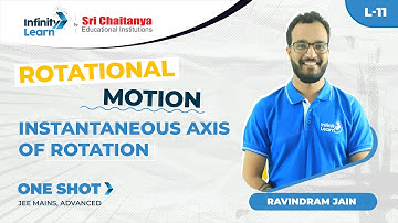 Rotational Motion-L 11 | Instantaneous Axis of Rotation || JEE Physics 2022 || Ravindram || IL