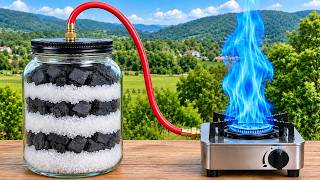 Mix salt with charcoal and you won’t need to buy gas cylinders anymore! Free energy at home 😱