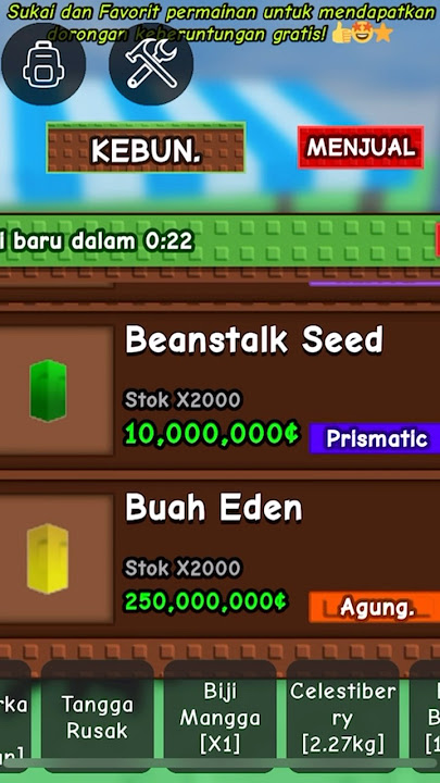 Ada Buah Eden di Grow a Garden Modded 😱Apakah Menurut Kalian Bagus? #roblox #games  #growagarden