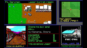 Sentinel Worlds 1: Future Magic (MS-DOS) Intro und Gameplay