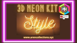 AE Real 3D Neon Kit | 3D Neon Kit | Real 3D Neon-After Affects Toolkit | Neuron FX| #neonlightframe