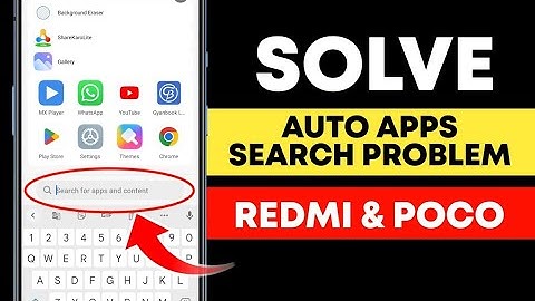 Solve Mi Phone App Drawer Auto Search Open Problem | Redmi And Poco | Search For Apps And Content