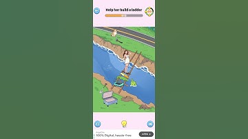 Brainy prankster level 64 Help her build a ladder