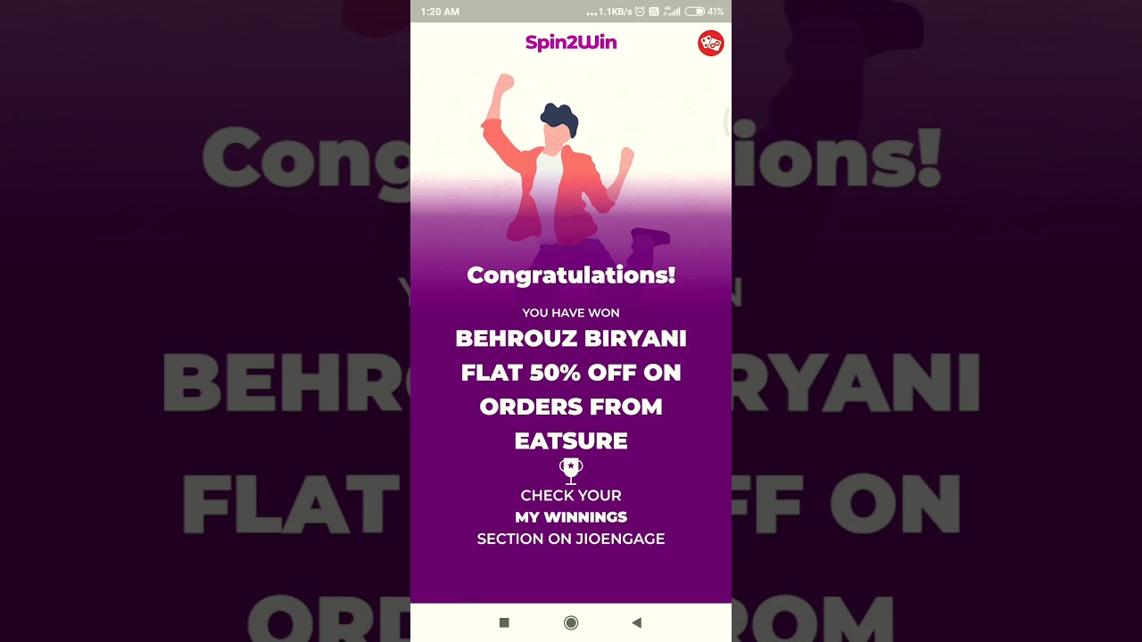 Spin2Win on Jio App 