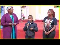SABINA CHEGE INTRODUCES HER FAMILY IN CHURCH TODAY