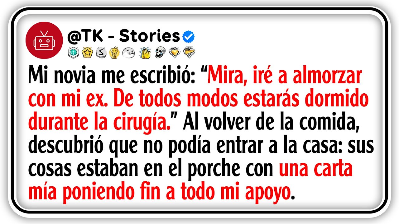 Mi novia me escribió: “Mira, iré a almorzar con mi ex. De todos modos estarás dormido durante...