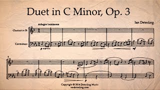 Clarinet and Contrabass Duet in C Minor, Op. 3