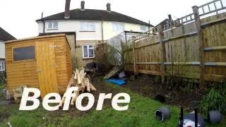 Build a garden Deck DIY -Time Lapse Home Improvement.