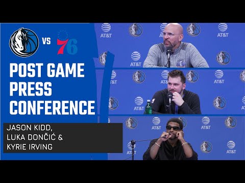 Jason Kidd,  Luka Doncic, Kyrie Irving | Post Game Press Conference