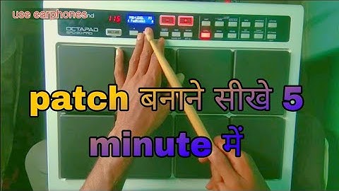 How to make a patch // How to make a patch // Roland Spd 20 pro