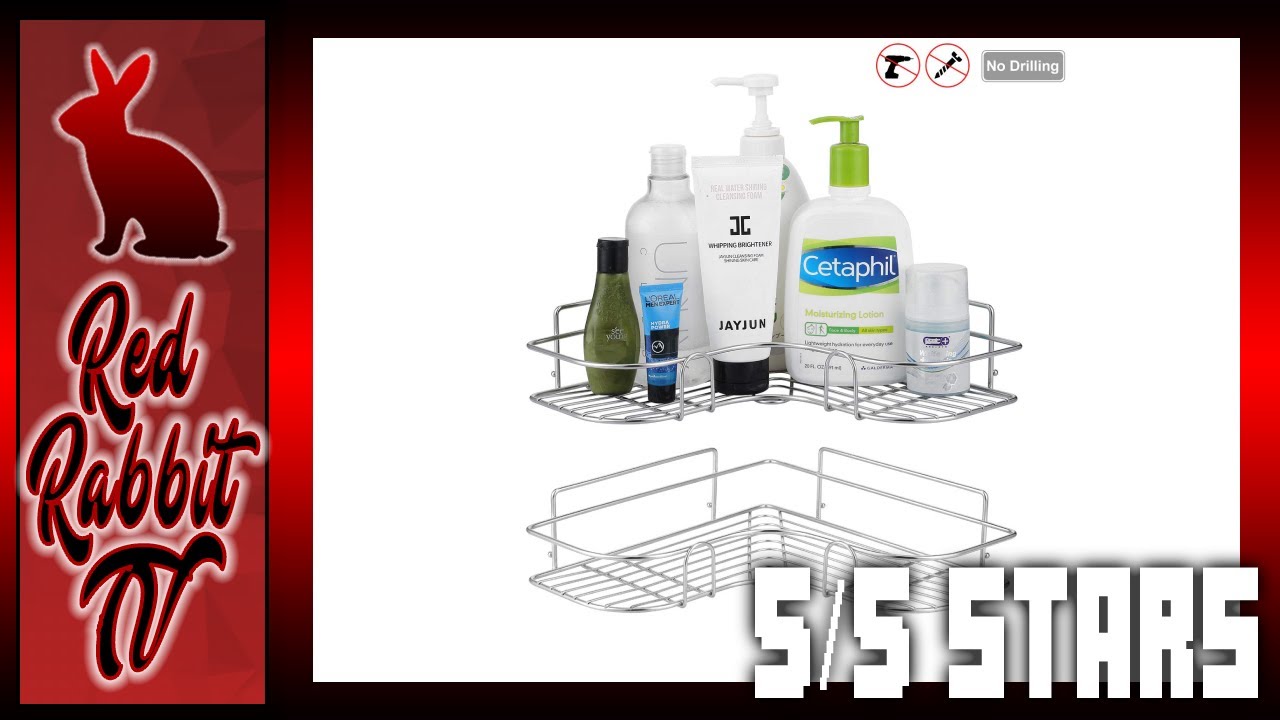 devesanter Corner Shower Caddy Bathroom Shelf Wall Mounted with