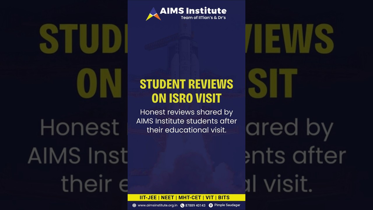 AIMS to ISRO - What happens when classroom learning meets real science at ISRO?🚀