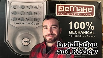 EleMake High Security 100% Mechanical Lock (Installation and Review)