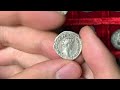 Ancient Roman silver coin of emperor Antoninus Pius