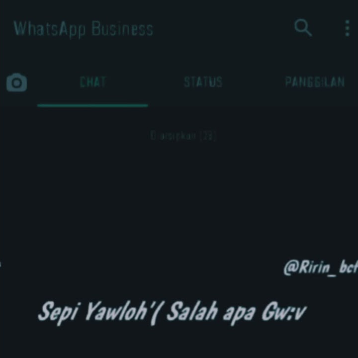 Story Wa Chat sepi🙄