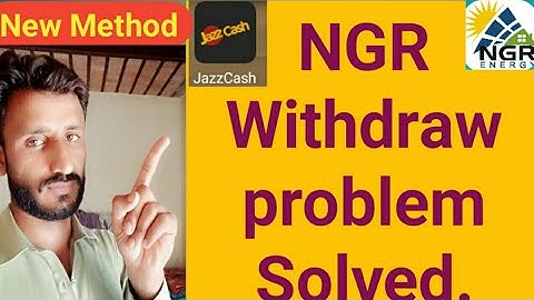 Solved  Withdraw Problem.NGR New Update.How to ern from ngr.How to by new panels from NGR.