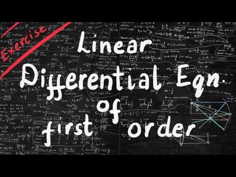 #2||Linear Differential equation
