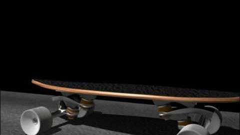 Longboard (skateboard) Mental Ray Test Render in Autodesk Maya 2009
