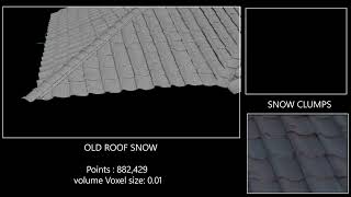 Houdini Snow Test-simulation!!