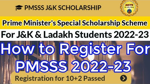 How to Register for PMSSS 2022-23 Online | Prime Minister