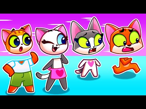Face Puzzle!😄🔄 Body Switch Up! Nursery Rhymes and Kids Stories by Purr-Purr Tails