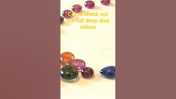 Ruby Vs Garnet #education #gemstone #criticalthinking #explained #truth#gems #jewlerymaking#science