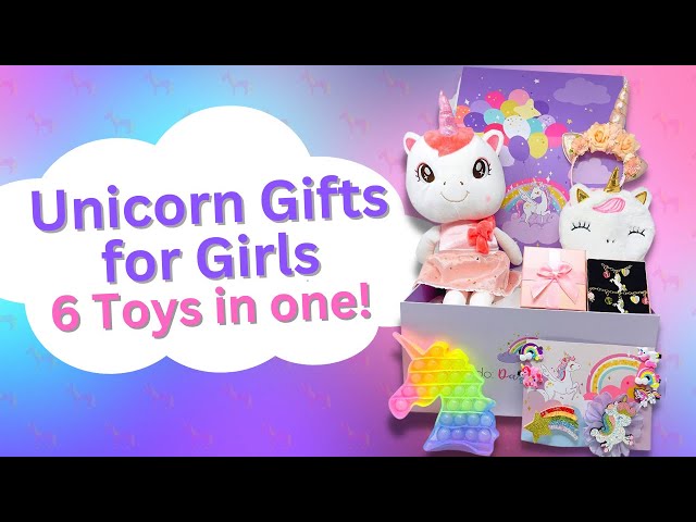 Unicorn Gifts for Girls - 6 Toys In One! 