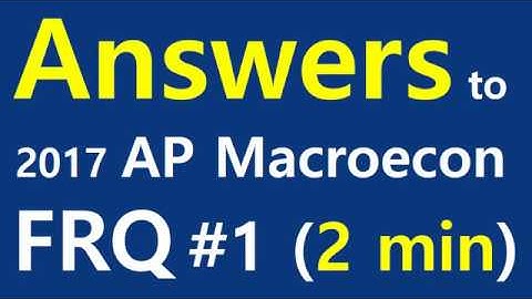AP Macroecon 2017 FRQ #1 Answers (2 mins) (Phillips Curve, Unemployment, Fiscal Policy, Foreign)