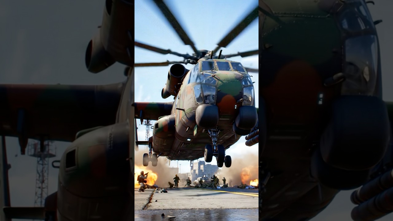Mega Military Helicopter Landing – 50× Colossal IMAX Cinematic Scene | Ultra Realistic Rotor Wash
