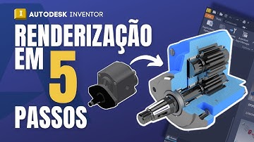 Autodesk Inventor 2023  - Renderização em 5 passos | Ray Tracing Rendering