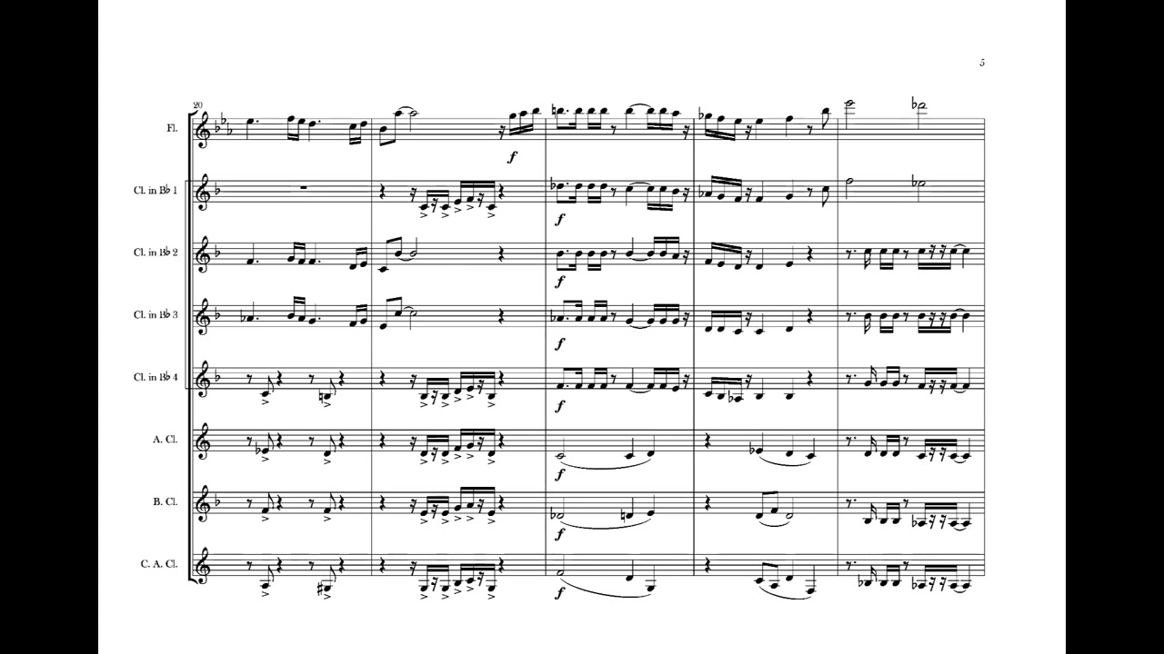 Round Midnight for Woodwind Ensemble