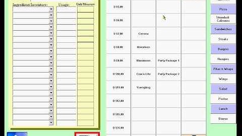 Link Inventory to Menu
