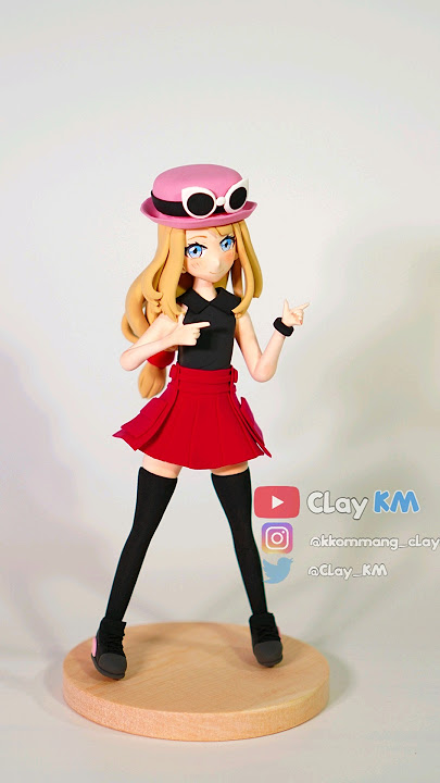 Pokedance 💕 Serena 💕 Pokemon Clay Art Figure