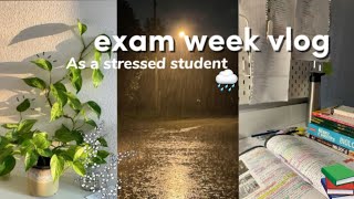 Exam week vlog ~ As a stressed student × background music, aesthetic study, food 🥝