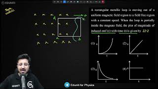 A rectangular metallic loop is moving out of a uniform magnetic field region to a field free region