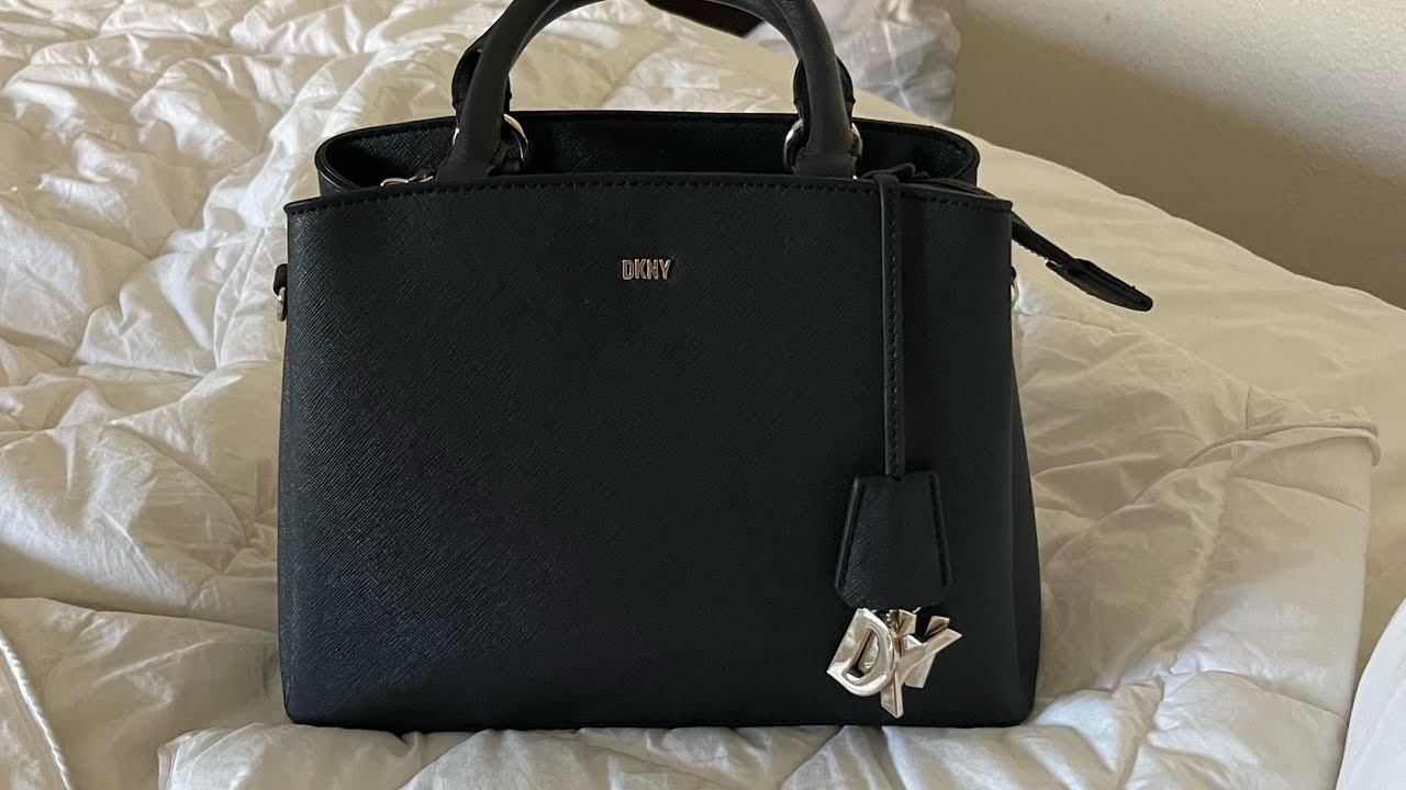 Amazon.com: DKNY Chris Medium Satchel, Black/Gold : Clothing, Shoes &  Jewelry