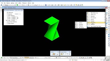 Bentley MicroStation V8i 3D Tutorial | Extrusion Spin Angle