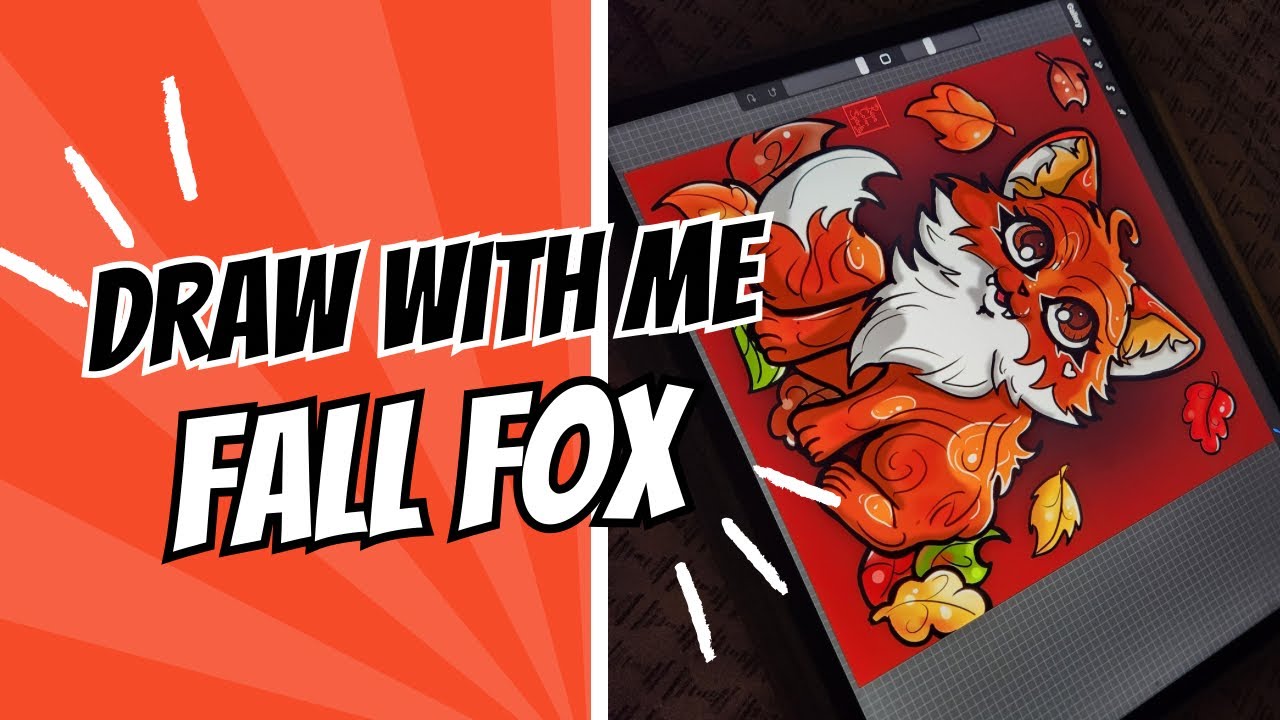 Fall Fox Animation Draw With Me: Fall Fox (and animation) - YouTube