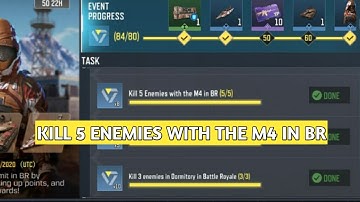 KILL 5 ENEMIES WITH THE M4 IN BR SURVIVAL SKILLS CALL OF DUTY MOBILE COD MOBILE CODM