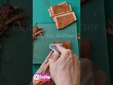 آموزش لویس کردن چرم با دست
