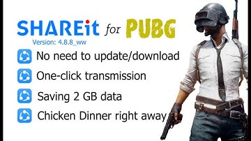 How to Send Full PUBG mobile by SHAREit [2 GB saving by SHAREit One-click Transmission]