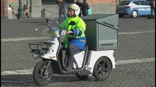 Napoli - I nuovi tricicli elettrici di Poste Italiane (13.02.19) - YouTube